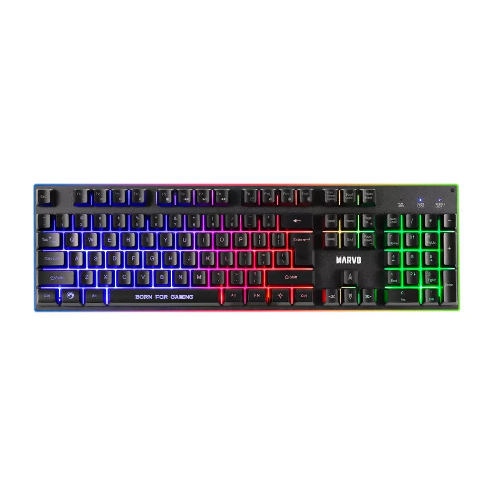 MARVO CM310 Loot 30Black 4-In-1 Gaming Combo Membrane Desktop