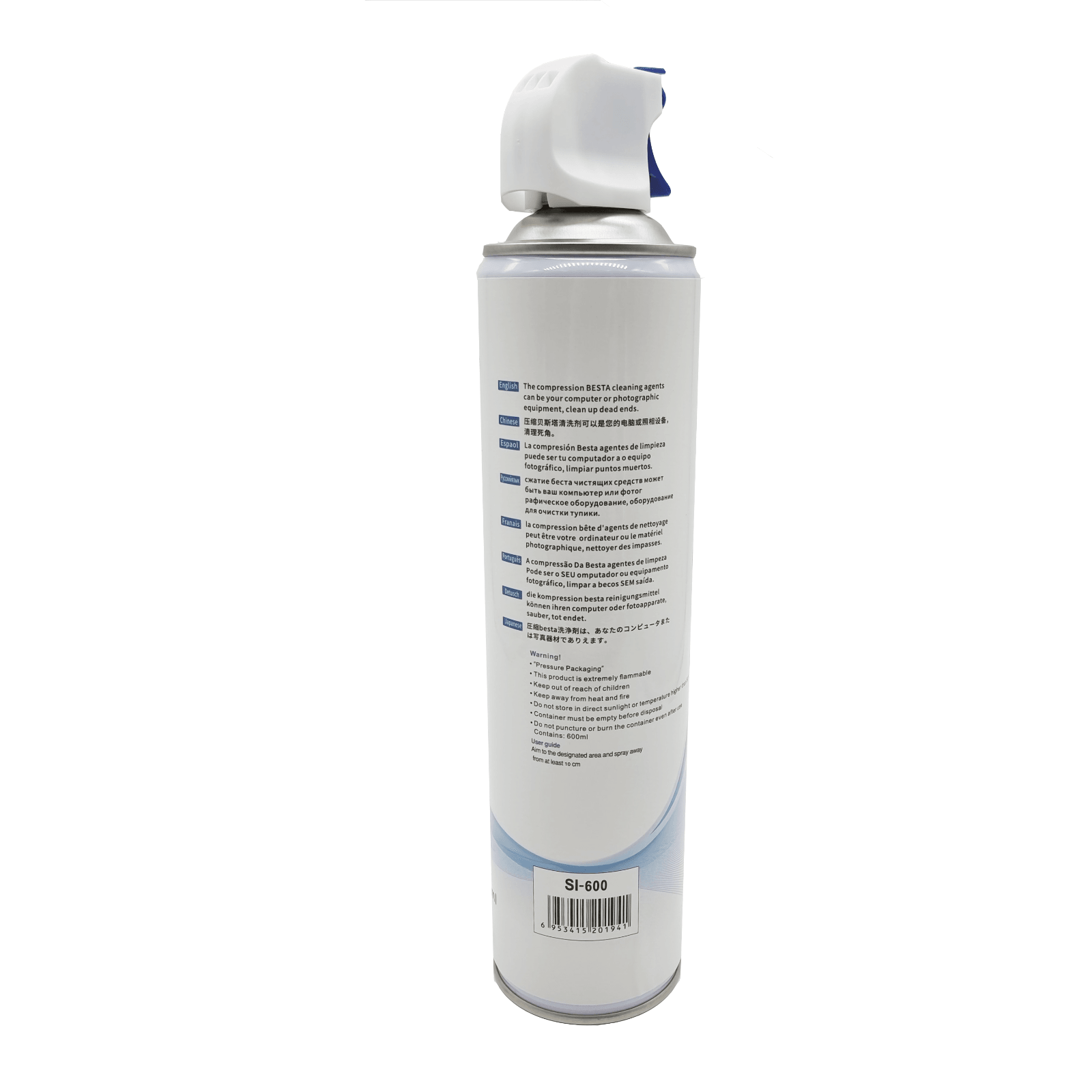 2x Compressed Air Duster Cleaner 600ML Can for Laptop PC Keyboard Camera TV - BESTA