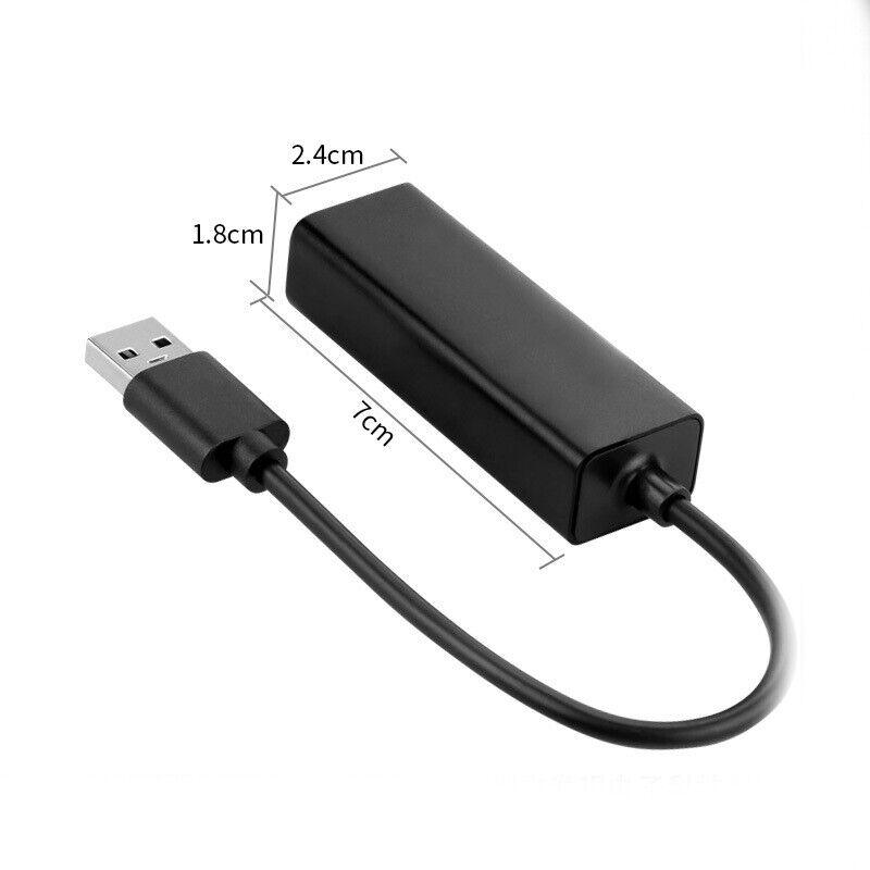 USB to RJ45 Lan Ethernet Adapter Network Card For Laptop Mac PC Nintendo Switch - BESTA
