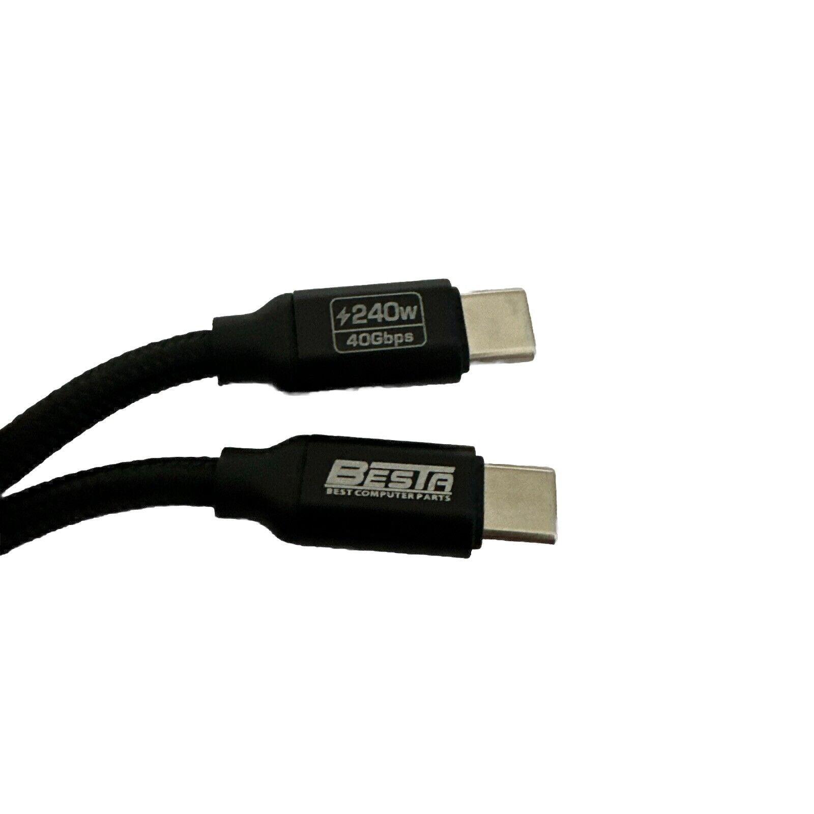 BESTA 1M USB4 Thunderbolt 3 USB-C Cable 40Gbps 8K Video 240W PD Charging - BESTA