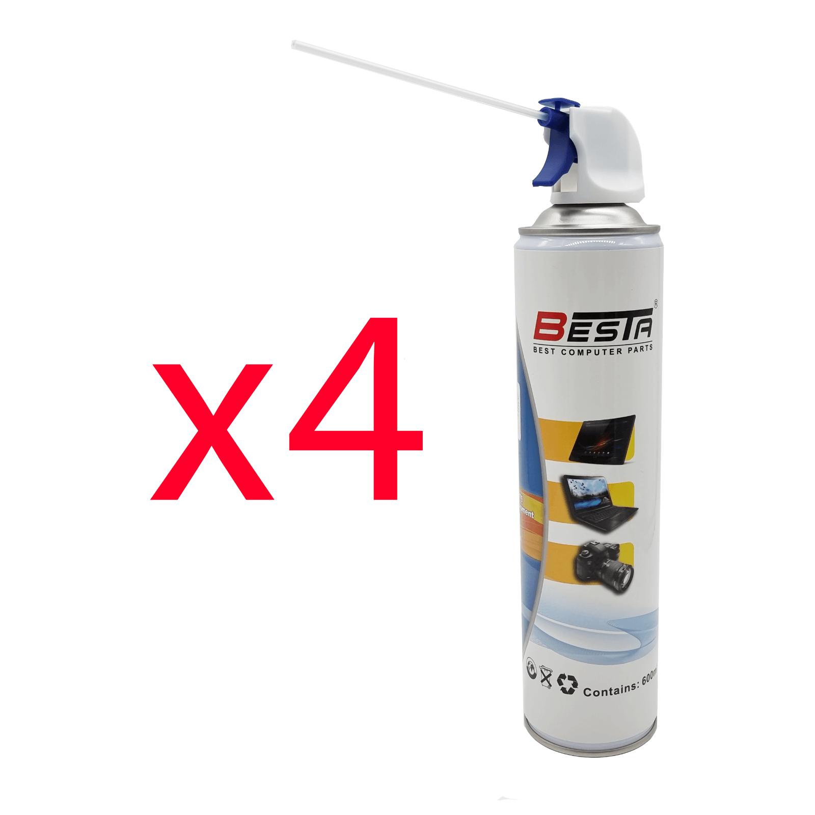 Wholesale Bulk Compressed Air Duster Can 600ml for Notebook Laptop PC Keyboard - BESTA
