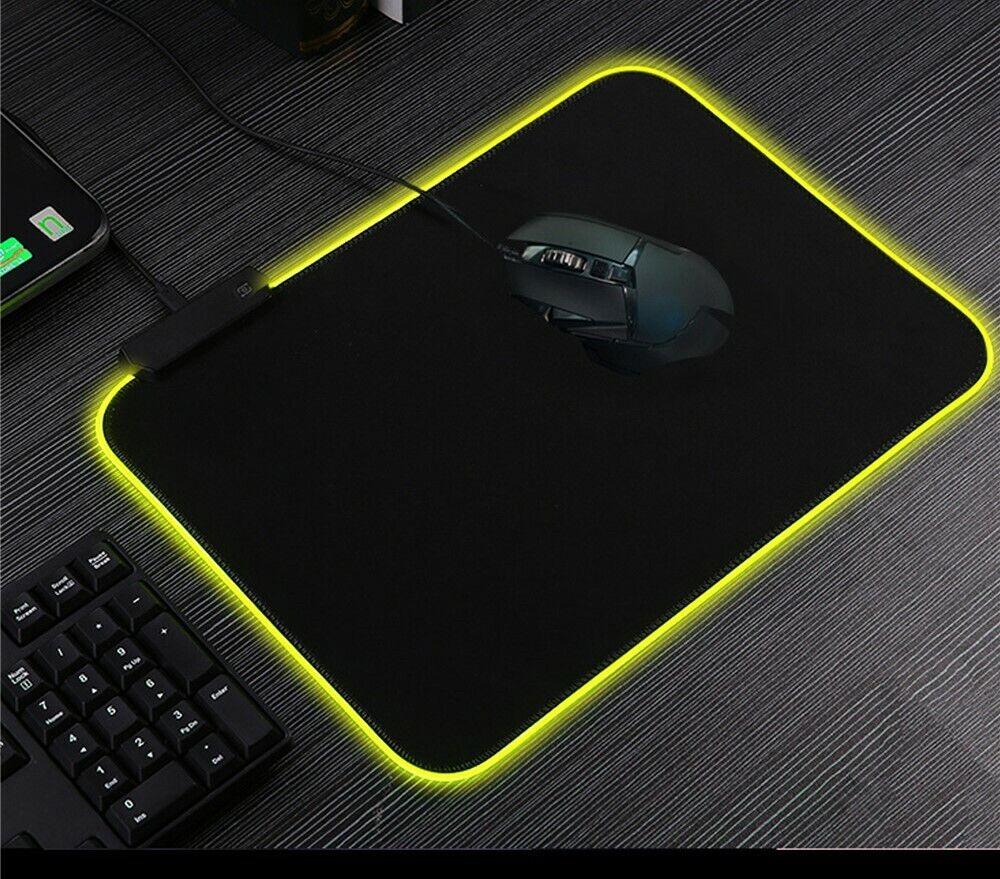 RGB LED Gaming Mousepad with Non-Slip Rubber Base for Laptop Desktop Gaming PC - BESTA