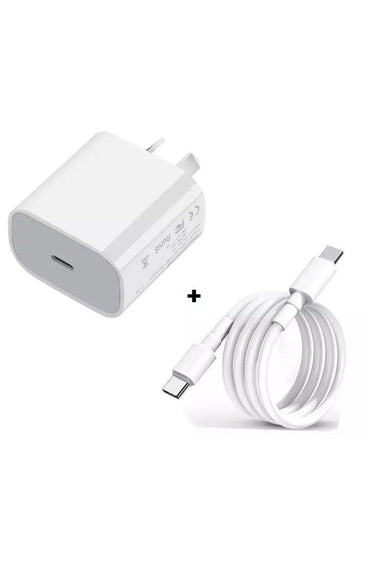 20W USB Type-C Wall Adapter Fast Charger PD Power +2m Type C Charger Cable - BESTA