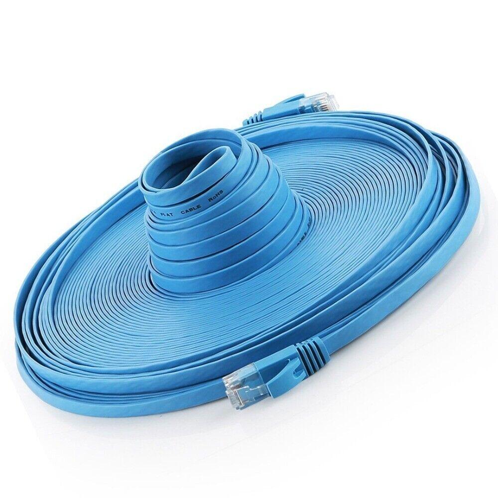 CAT6 LENOVO RJ45 Ethernet Network Flat Colour Cable Patch Lead 10M/15M/30M - BESTA