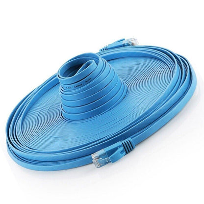 CAT6 LENOVO RJ45 Ethernet Network Flat Colour Cable Patch Lead 10M/15M/30M - BESTA