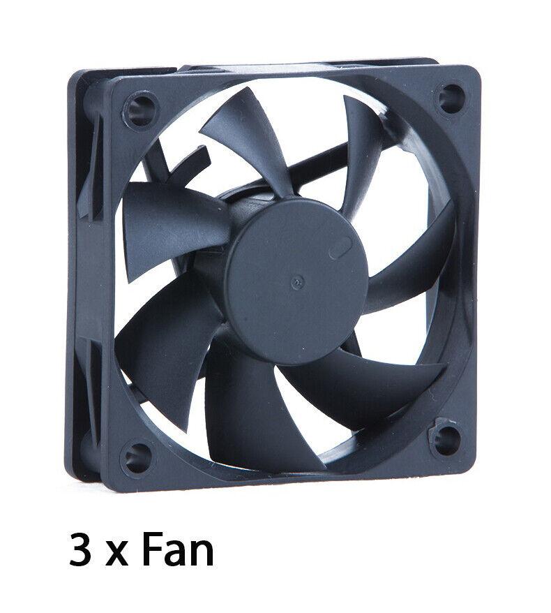 Case Fan 12V DC 60mm PC Case Fans 3 Pin Computer Case Cooling Fan Thin Size 15mm - BESTA