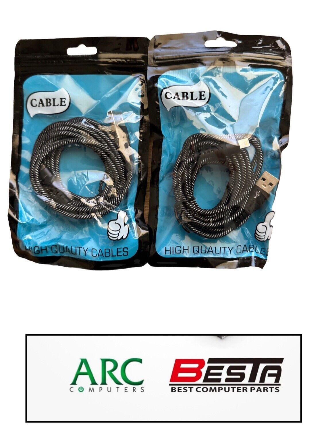 2Pack 2mUSB Charger Cable Cord For iPhone 14 13 12 11 Pro 7 X 8 6 iPad Data Fast - BESTA