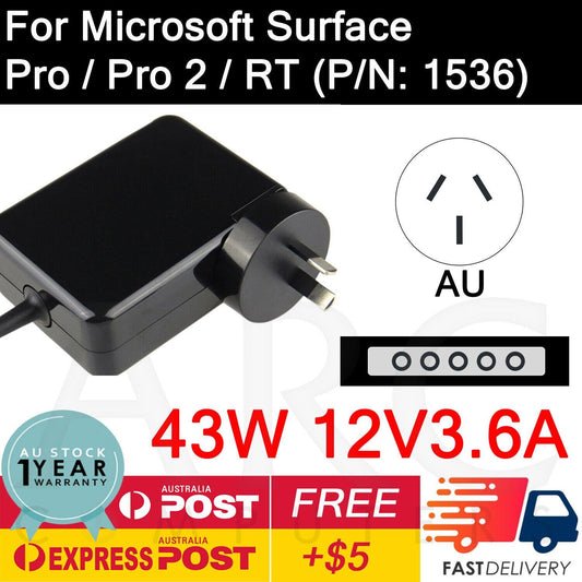 For Microsoft Surface Pro 1 Pro 2 RT 1536 Laptop Tablet Charger AC Adapter 43W - BESTA