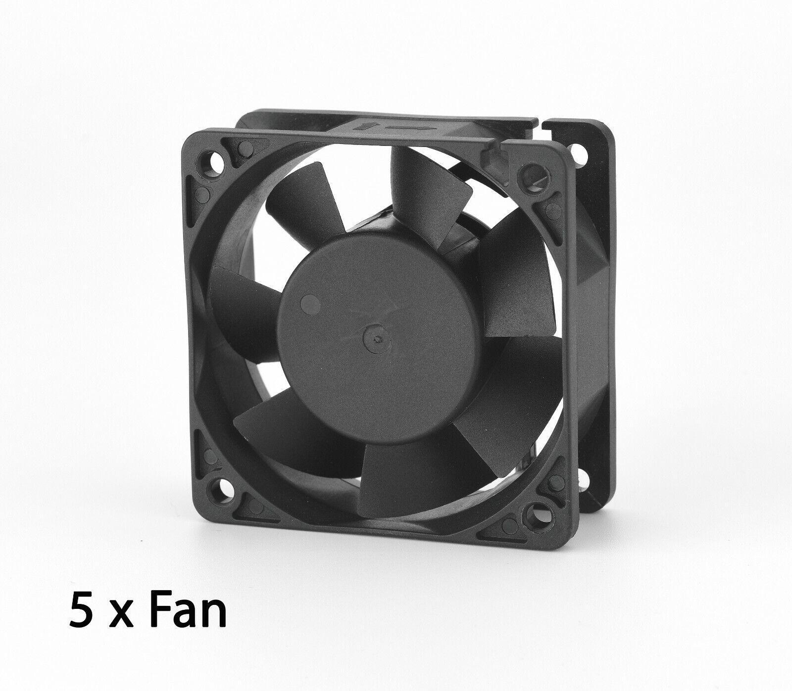 12V DC 60mm 6cm PC Case Fans 3 Pin Ball Bearing Computer Cooling Fan 25mm thick - BESTA