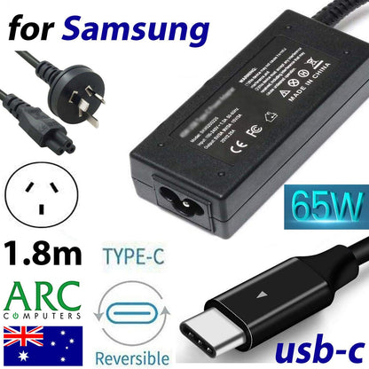 AU Laptop Charger 65W USB C Type C Adapter Samsung Galaxy Book 12 W16-030N1A - BESTA