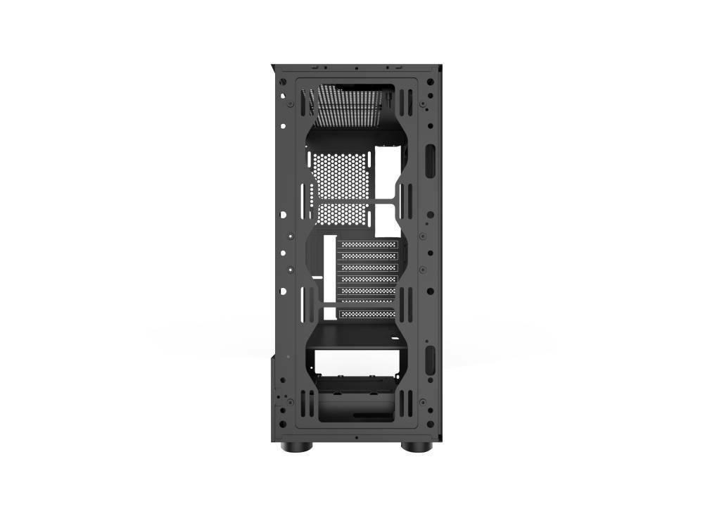 PC Gaming Case Chassis Tempered Glass RGB Fan Computer ATX Mid-Tower w/ 3x fan - BESTA
