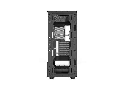 PC Gaming Case Chassis Tempered Glass RGB Fan Computer ATX Mid-Tower w/ 3x fan - BESTA