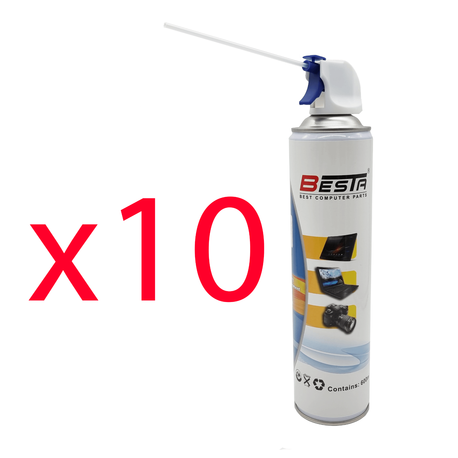 Wholesale Bulk Compressed Air Duster Can 600ml for Notebook Laptop PC Keyboard - BESTA