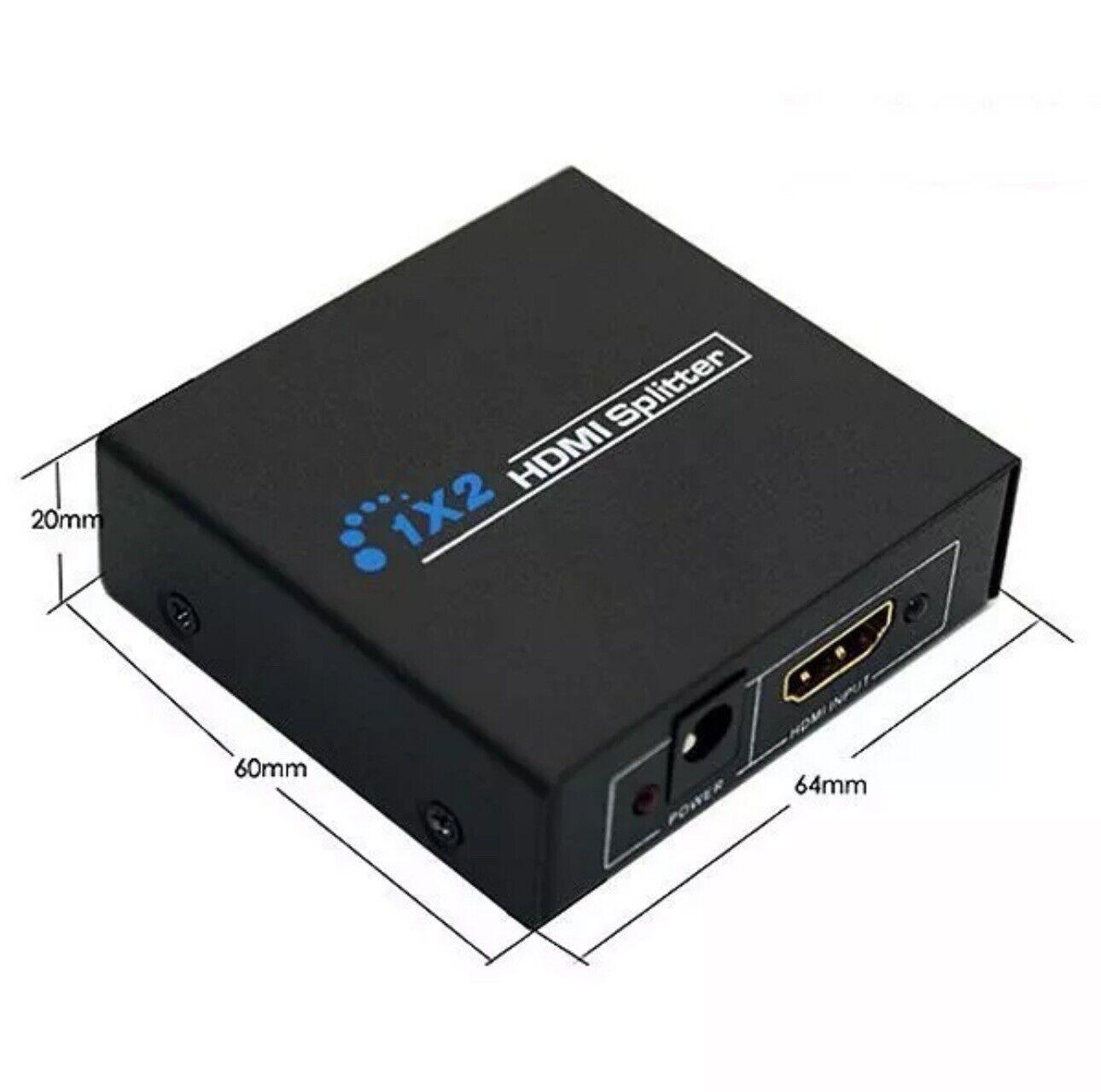 1x2 Ports 1.4 HD 1080P HDMI Splitter 1.4 3D Switch Switcher adapter For HDTV PS3 - BESTA