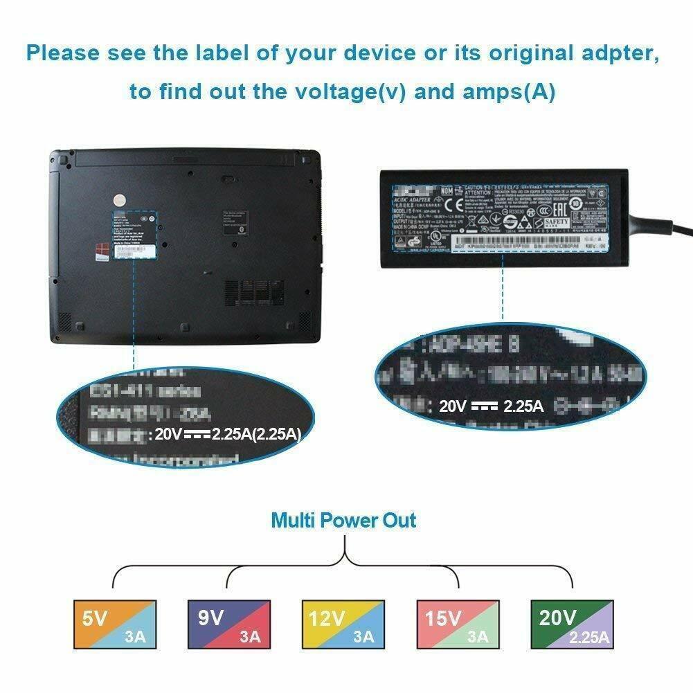 AU Laptop Charger 65W USB C Type C Adapter Samsung Galaxy Book 12 W16-030N1A - BESTA
