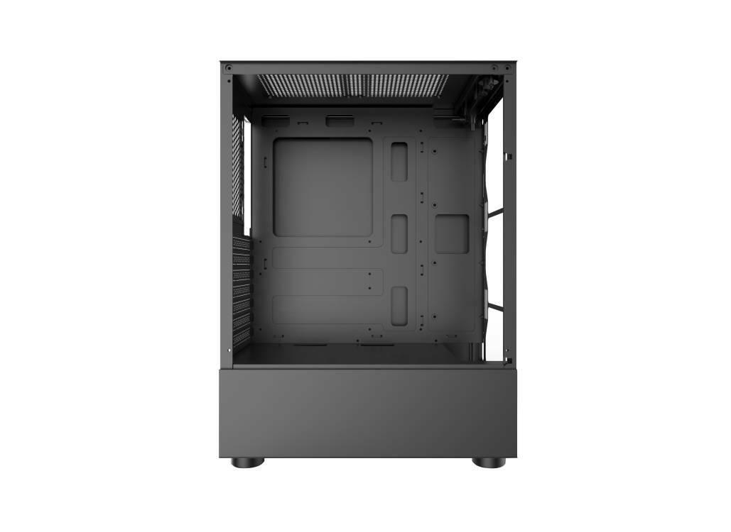 PC Gaming Case Chassis Tempered Glass RGB color Fan Computer ATX Mid-Tower - BESTA
