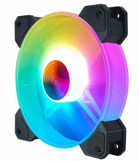 Coolmoon RGB Adjustable Quiet Case Fan 120mm LED Remote Control Strip Light - BESTA