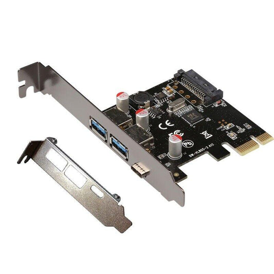PCIe PCI Express USB 3.0 Type A USB 3.0 Type C USB-C Card Low Profile Bracket - BESTA