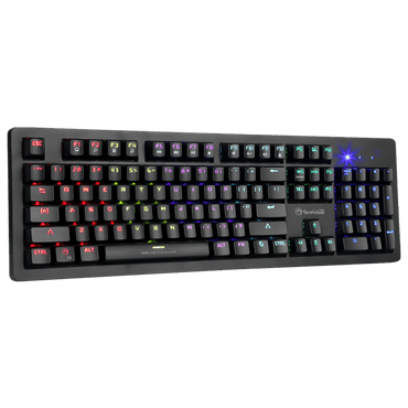 LED Gaming Mechanical Keyboard RGB Backlit USB Wired 104 Keys Blue Switch - BESTA