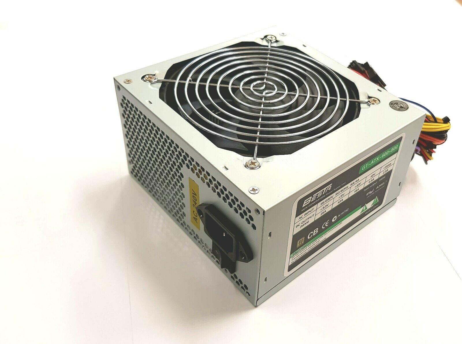 550W ATX Power Supply PSU Silent 120mm Fan Desktop Computer PC - BESTA