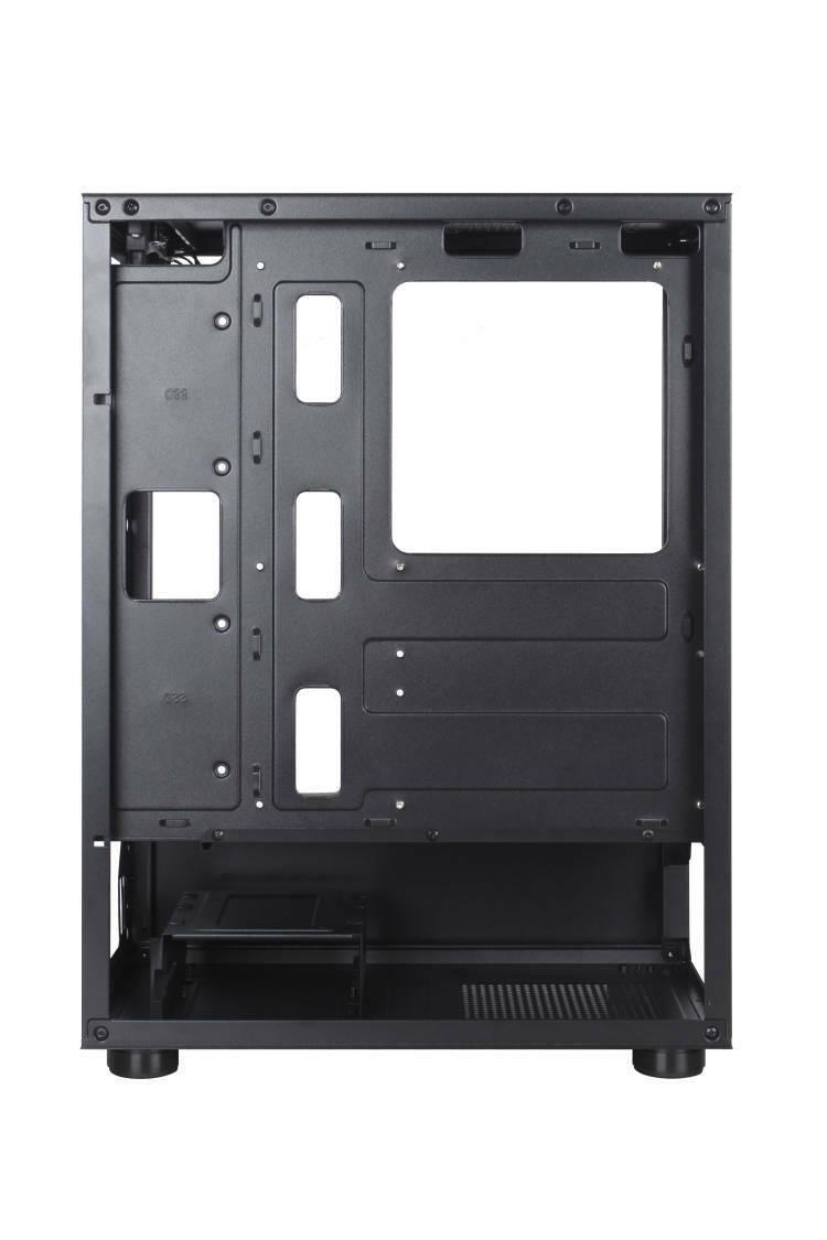 PC Gaming Case Chassis Tempered Glass RGB Fan Computer ATX Mid-Tower - BESTA