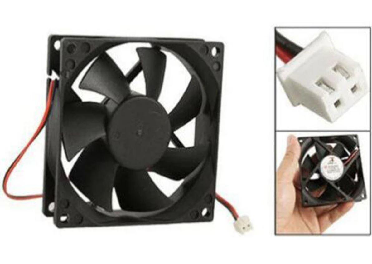 Case Fan 12V DC 80mm PC Case Fans small 2-pin Computer Cooling Fan 25mm Thick - BESTA