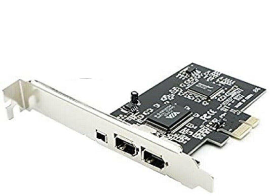 VIA PCIe PCI Express Firewire400 1394A + 1394b Controller Adapter Expansion Card - BESTA