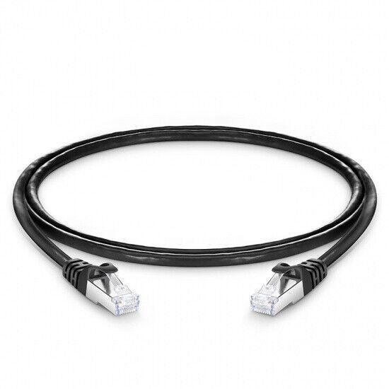 CAT7 RJ45 Ethernet Network Round Flat Cable Patch Lead 0.5/1m/2m/3m/5m - BESTA
