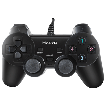 Marvo GT-006 USB Plug & Play Wired Vibration Gamepad for PC - BESTA