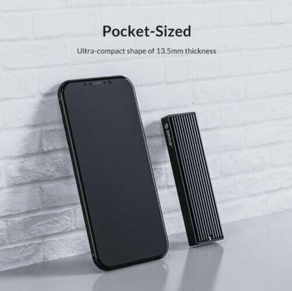 M.2 NVMe SSD To USB3 Type-C Adapter Enclosure 10 Gbps Gen 2 support 2TB - BESTA