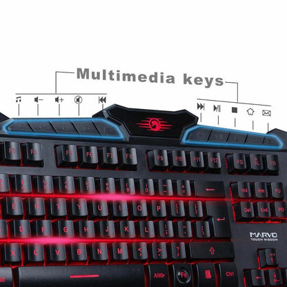 Marvo Scorpion K636 gaming keyboard 1ms response USB wired - BESTA