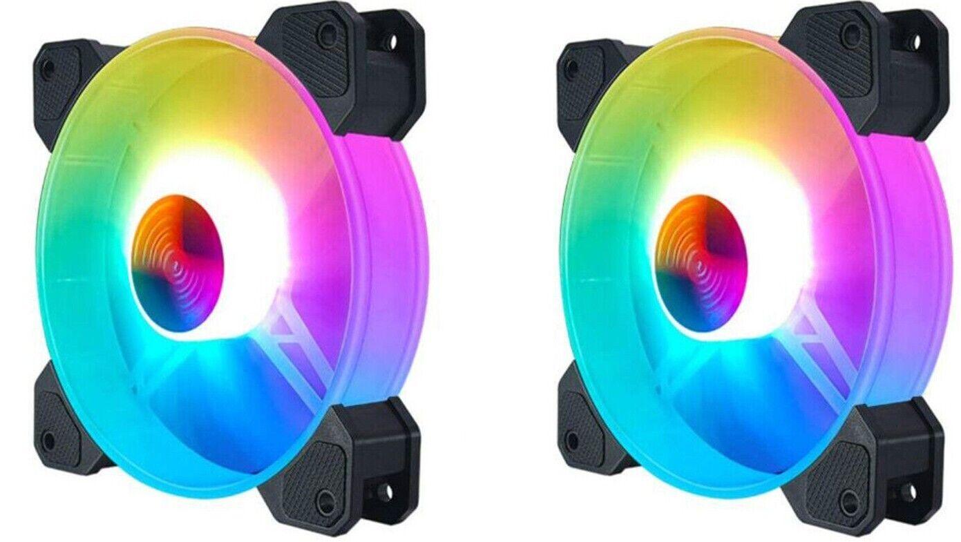 Coolmoon RGB Adjustable Quiet Case Fan 120mm LED Remote Control Strip Light - BESTA