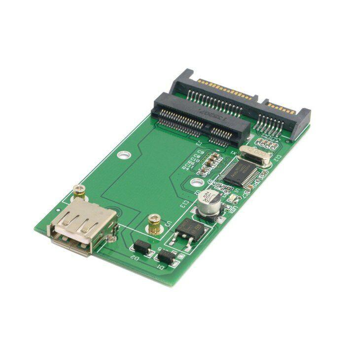 mSATA SSD to SATA III 22pin & USB 2.0 Combo adaptor - BESTA