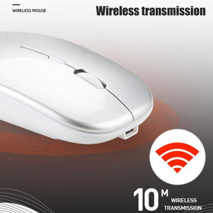 2.4GHz Wireless Dual Mode Charging Mouse for Computer Notebook Office (White) - BESTA
