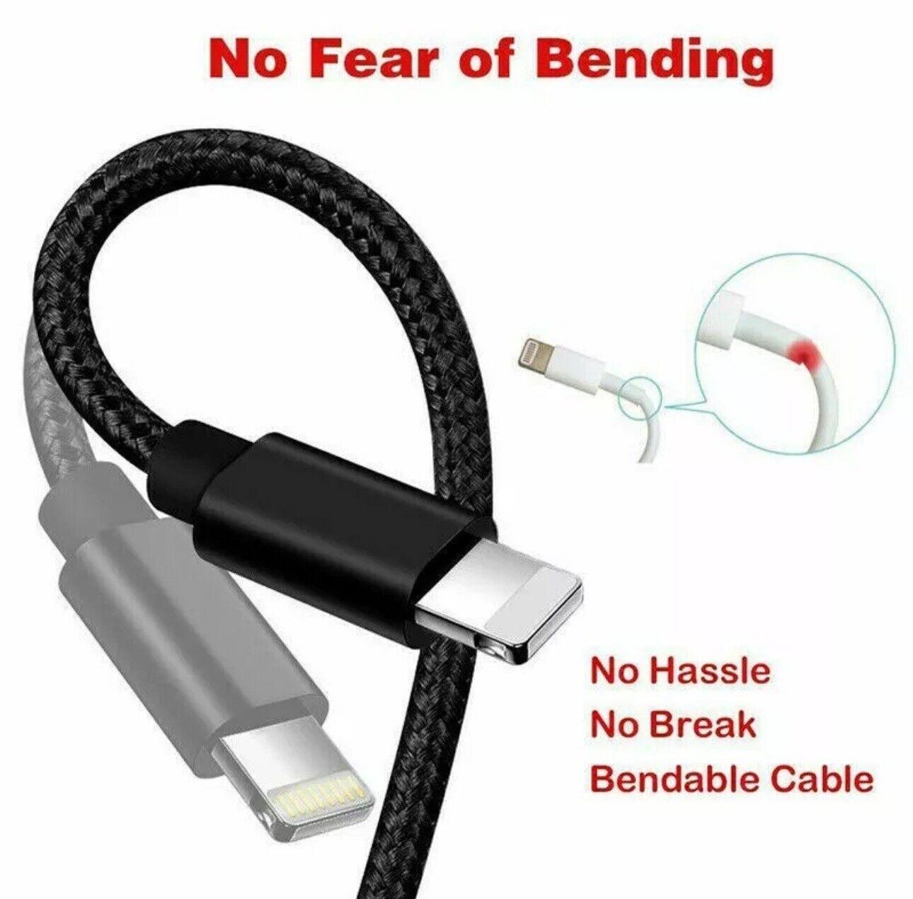 2Pack 2mUSB Charger Cable Cord For iPhone 14 13 12 11 Pro 7 X 8 6 iPad Data Fast - BESTA