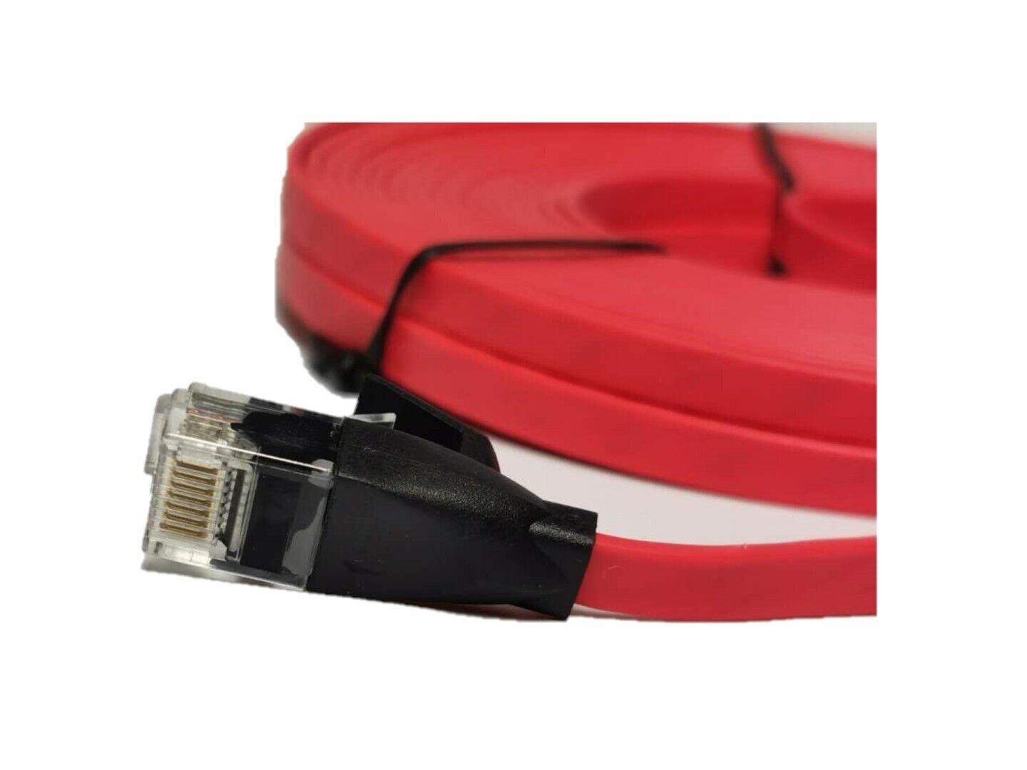 CAT6 LENOVO RJ45 Ethernet Network Flat Colour Cable Patch Lead 10M/15M/30M - BESTA